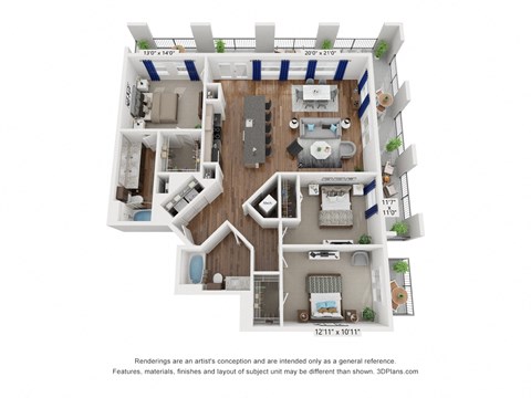 bedroom floor plan  the residences at
